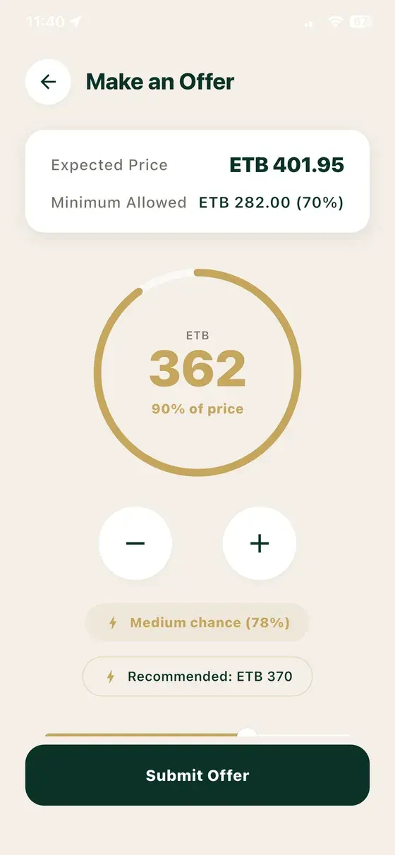 Offer your fare